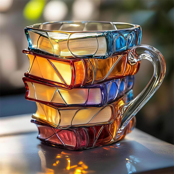 Unique Handmade 3D Happiness Mug for Reading Enthusiasts